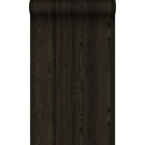 Origin papel pintado madera negro oscuro 53 cm x 10.05 m