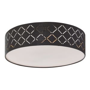 Lámpara de techo Bay pantalla cilíndrica 13xø45 cm - negro/blanco [lux.pro]