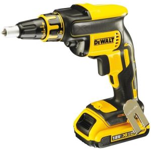 Atornilladora de placas de yeso xr 18v - Dewalt - con 2 baterías 18v 2.0ah