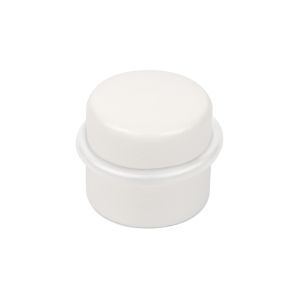 Tope de puerta de madera lacada en blanco diam. 37mm lote de 24