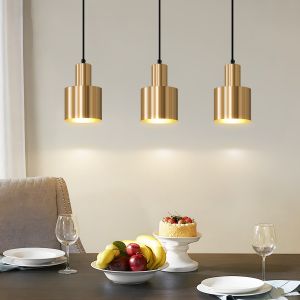Nettlife lámpara colgar E27 dorado 12x65