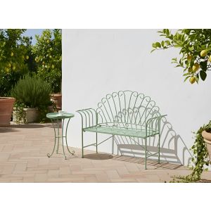Banco de jardín cavinia 125 cm metal verde