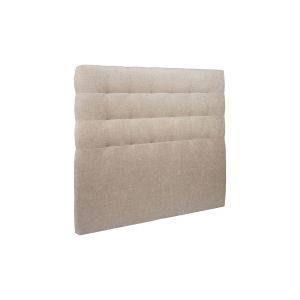 Cabecero acolchado 140 cm - tela natté marrón beige - beige marrón