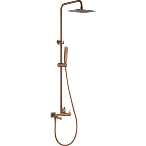 Conjunto bañera monomando toscana oro rosa cepillado [ imex® ]
