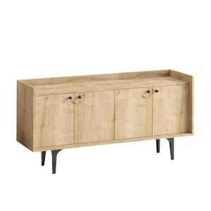 Aparador de madera "navi" - 150 x 40 x 80 cm - beige