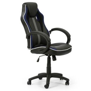 Sillón de Oficina elevable y reclinable Formula, Color Negro/Azul