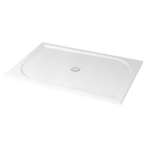 Ondee - plato de ducha hestia - antideslizante - 80x160cm - resina - blanco