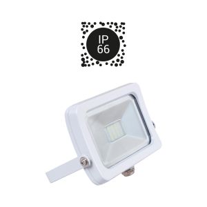 Pack 2x focos proyector LED 10w 3000k blanco ip66