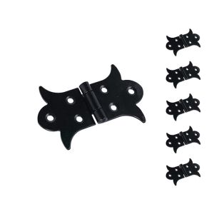 Mpascual - bisagras negras | forja | 50x87mm - pack 6 unds