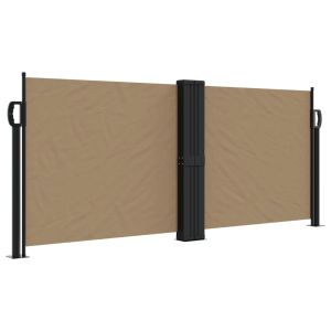 vidaXL toldo lateral retráctil gris taupe 100x600 cm