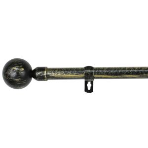 Barra de forja universal extensible(negro+dorado, 160-310cm bola)