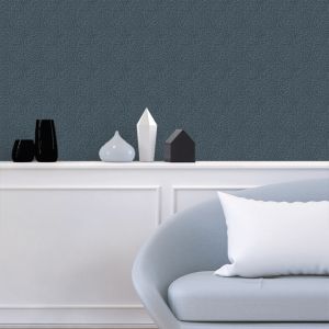 Papel pintado texturizado tnt motivo erizo azul