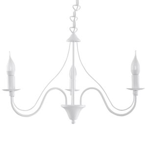 Candelabro minerwa 3 blanco acero 60x80x60cm