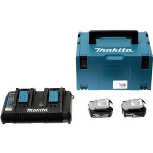 Pack 2 bat. 18v 6ah + cargador doble