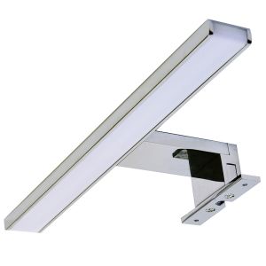 Kibath aplique LED gue 12w de 45 cm acabado cromo brillo 6000 k de aluminio