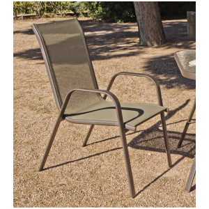 Pack de 4 sillones apilables para jardín y terraza