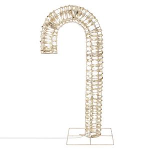 Bastón de caramelo 400LEDs en dorado decoración navideña interior/exterior