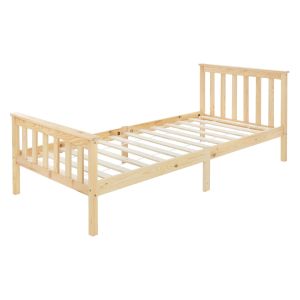 Somier de láminas 90x200cm madera de pino natural ecd geramny