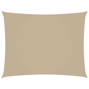 vidaXL toldo de vela rectangular tela oxford beige 2,5x4 m