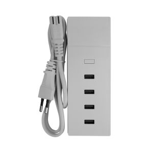 Base de carga ultra rápida 4 usb 1m blanco nine&one