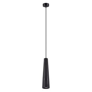 Lámpara coLGante electra 1 negro concreto 8x125x8cm