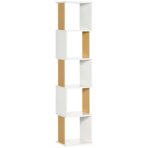 Estantería 33x28x161 cm bicolor Homcom, hogar - muebles de salón