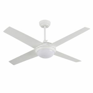 Ventilador de techo 4 aspas 56W 6 velocidades Montana Blanco Thinia Home