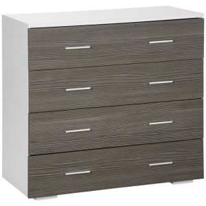 Cómoda 76x35x72 cm color gris Homcom, hogar - muebles de dormitorio