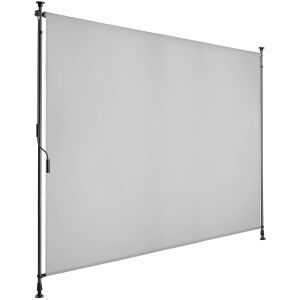 Toldo de pinza con manivela, altura ajustable, 200x310 cm, gris claro