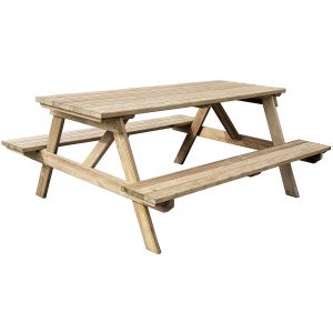 Mesa de picnic para adultos "gardenia" - 180 x 150 x 75 cm - 6/8 personas