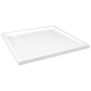 vidaXL plato de ducha cuadrado de abs blanco 80x80 cm