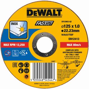 Dewalt dt43902-qz - disco de corte plano inox con grano profesional de