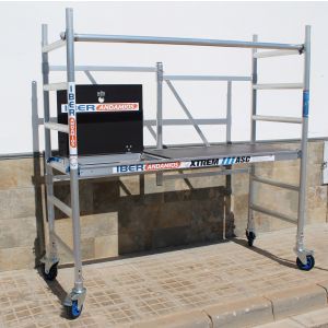 Andamio plegable xtrem ct 75x190x3 mts + barandilla