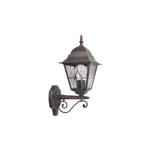 Bootes outdoor wall light 1xe27 aluminium / crystal brown