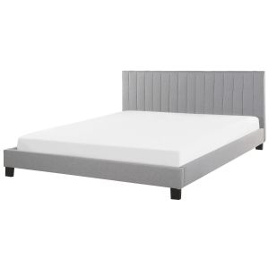 Cama tela poitiers 180 x 200 cm gris claro