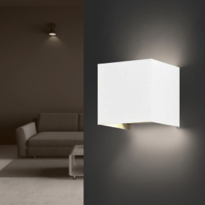 Aplique LED blanco 12w ip54 cuadrado - blanco neutro 4000k - 5500