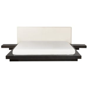 Cama bouclé zen 180 x 200 cm fresno oscuro