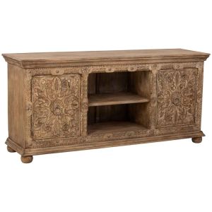 Aparador de madera marrón 165x45x76