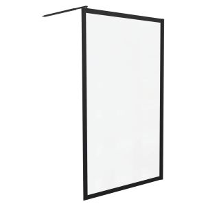 Ondee - mampara cadrea -  90x200 - vidrio templado - acabados negro mate