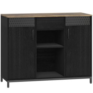 Aparador de salón 100x40x80 cm multicolor Homcom