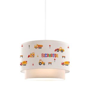 Lámpara de pie colgante infantil con diseño de vehículo