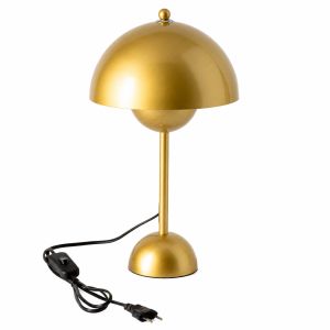 Lámpara de mesa dorado, diseño flowerdepot para sala y dormitorio E27