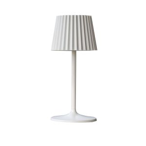 Lámpara de mesa LED inalámbrica h30cm abby white