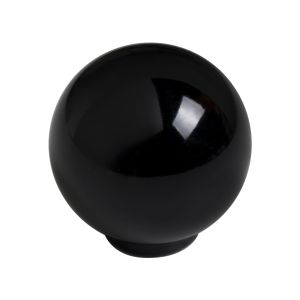 Tirador esfera abs 29mm negro brillo, lote de 50