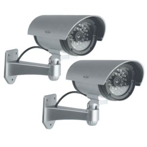 Cámara de vigilancia falsa exterior elro cdb25s-2 LED parpadeante disuasión