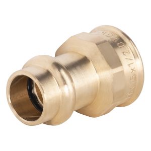 Conexión de cobre para prensar ø15 - hembra 1/2,