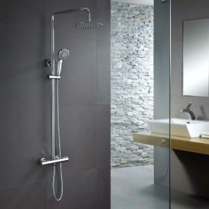 Conjunto ducha termostática londres cromo-imex