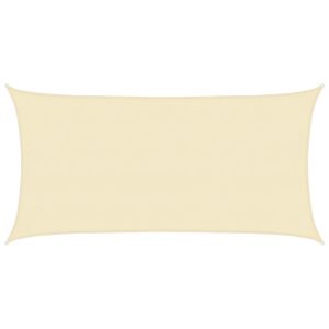 Toldo de vela crema hdpe 160 g/m² 4x7 m