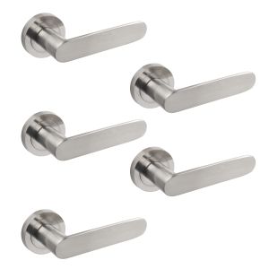 Manivelas de aluminio bunbury con roseta d.50 mm para puertas de