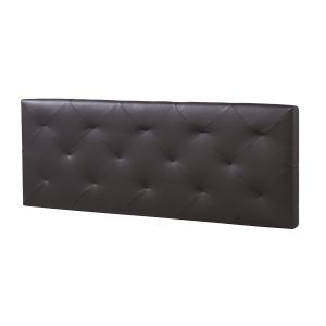 Cabecero tapizado rombo 150x60 cm chocolate, 8 cm de grosor